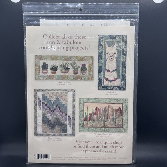 McKenna Ryan “I'll Never Desert You” Applique Quilt Sewing Pattern Uncut FF - Picture 2 of 5